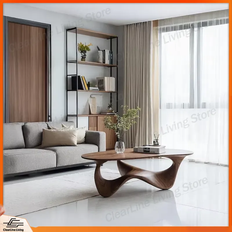 Modern Solid Wood Coffee Table - Sustainable Living Homes 评论和价格