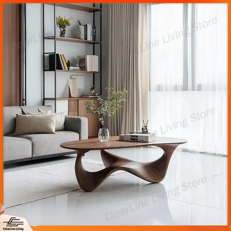 Modern Solid Wood Coffee Table - Sustainable Living Homes 评论和价格