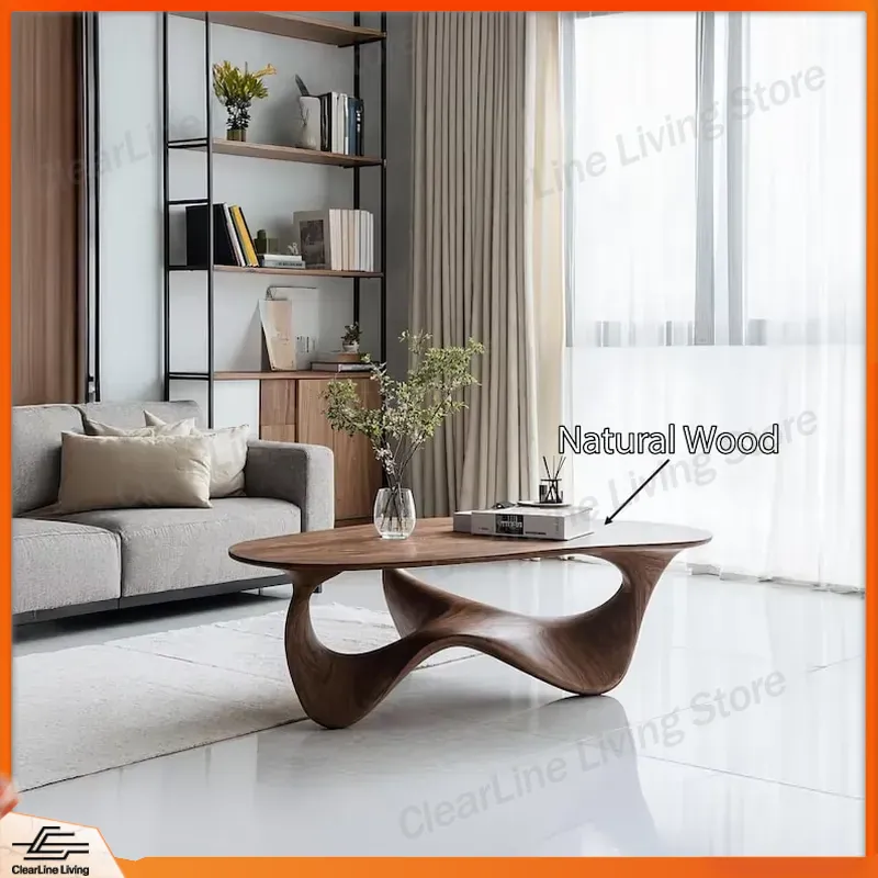 Modern Solid Wood Coffee Table - Sustainable Living Homes 评论和价格