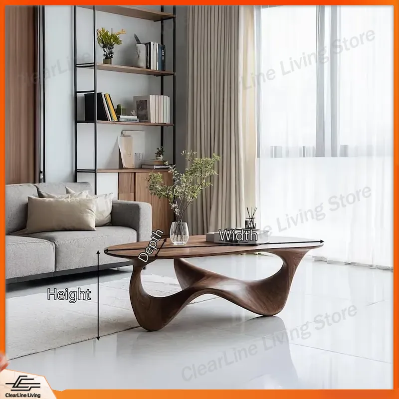 Modern Solid Wood Coffee Table - Sustainable Living Homes 评论和价格
